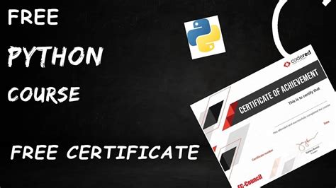 free python course for beginners with certificate.